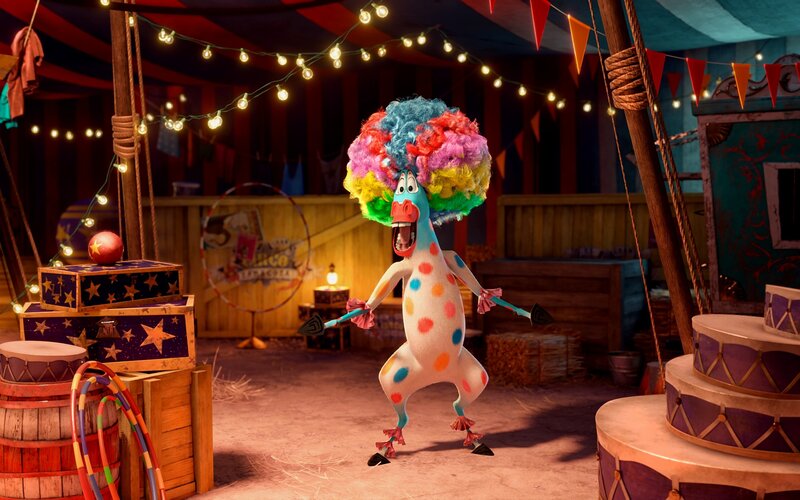 Clown Bird in Circus — Blue