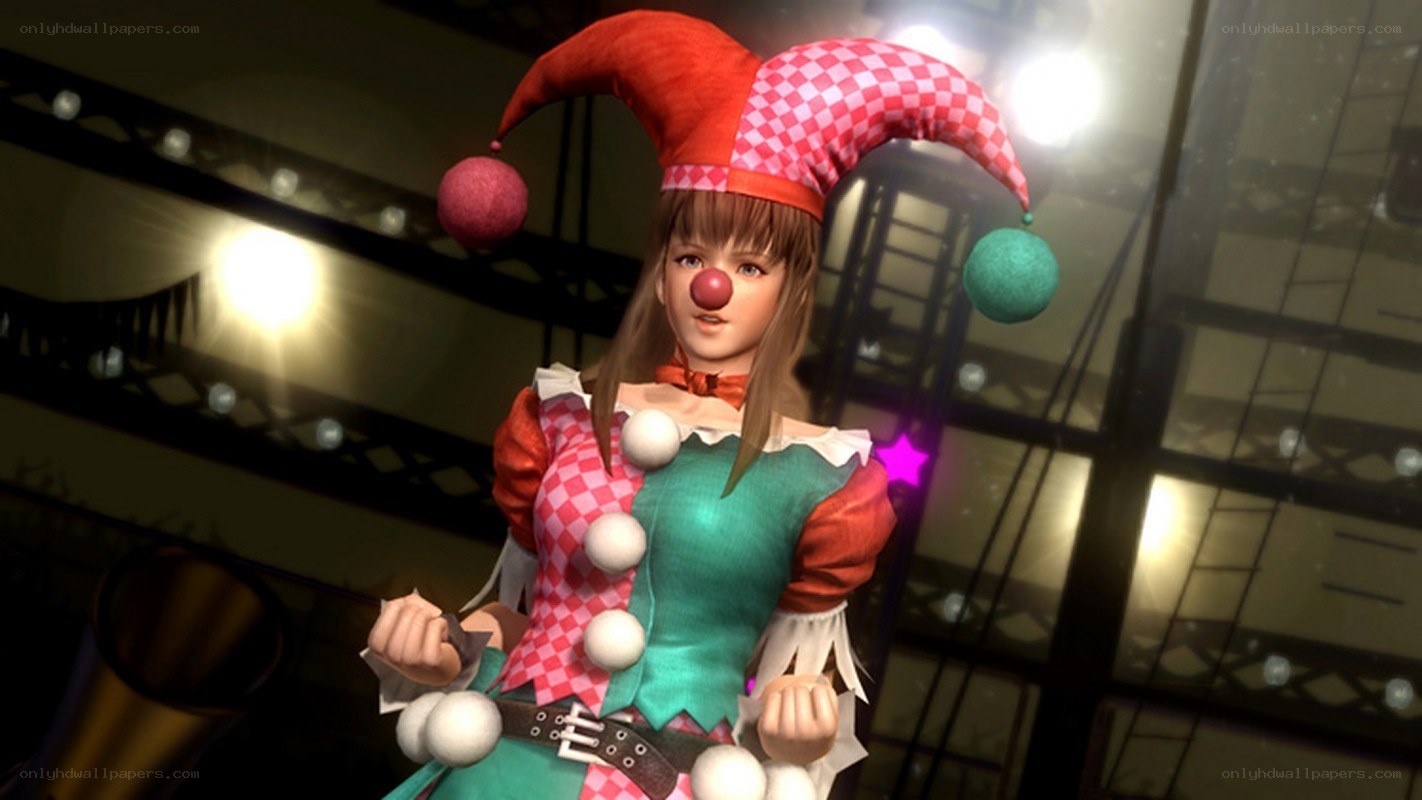clown character in costume