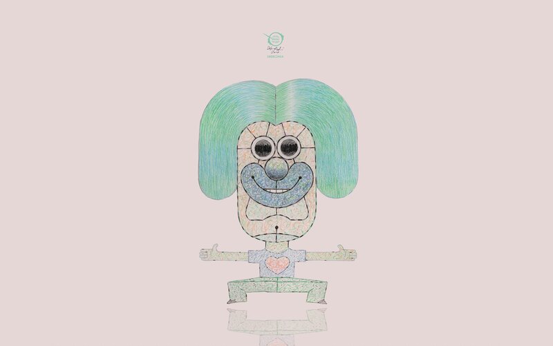 Clown Character with Green Hair — Playful