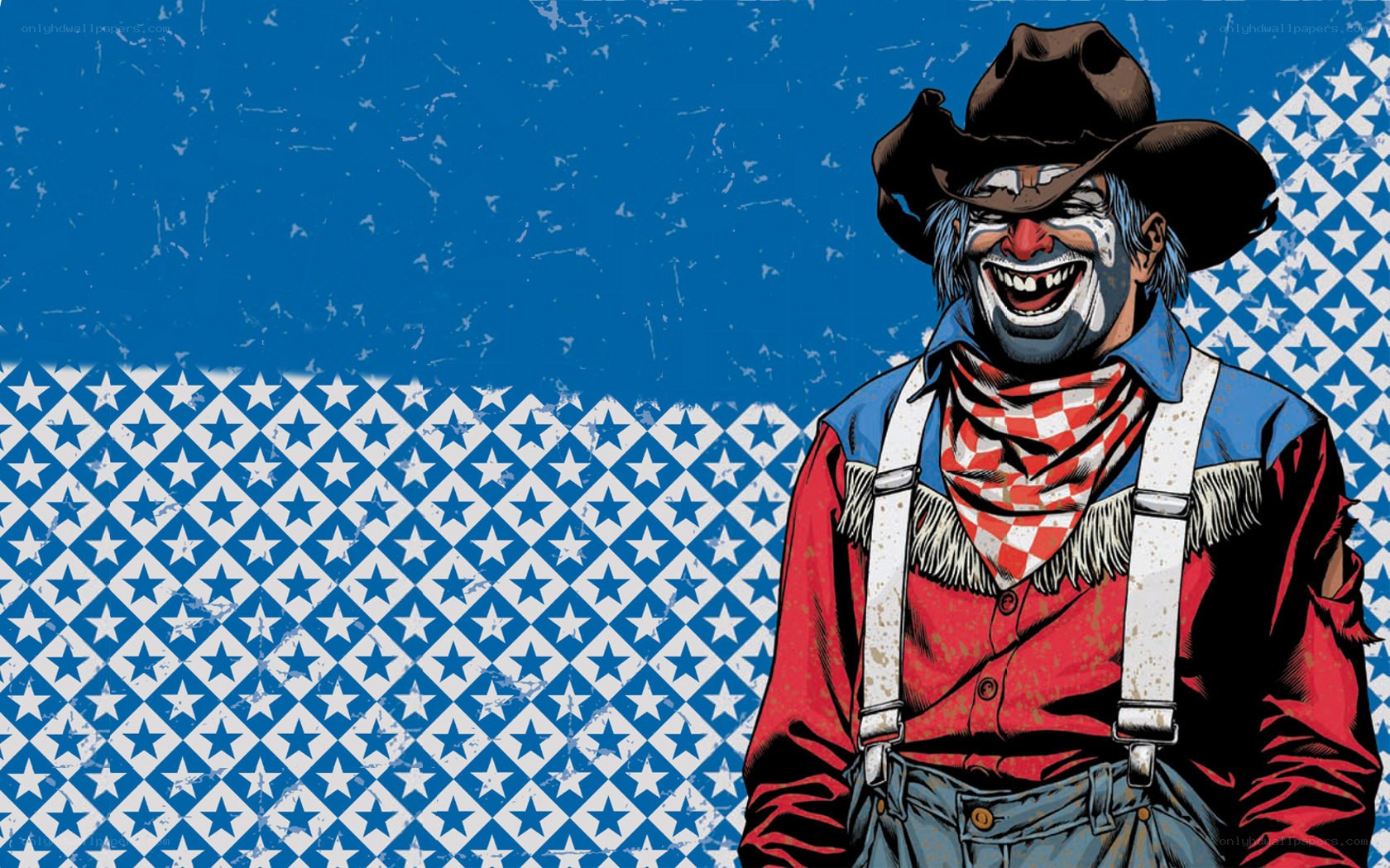 clown cowboy character