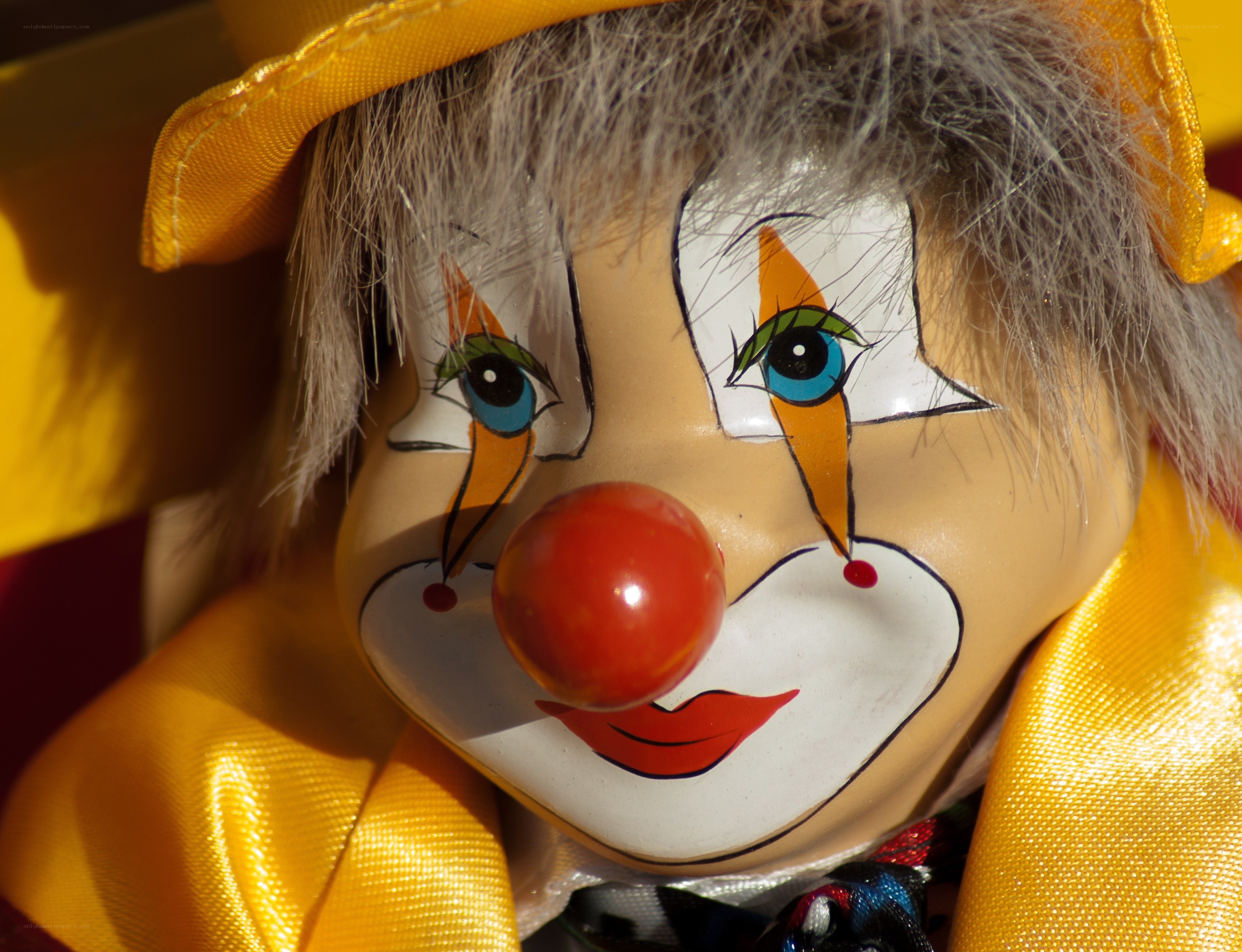 clown doll with red nose