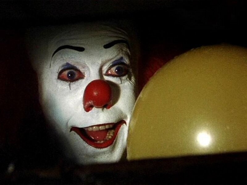 Clown Face in Dark