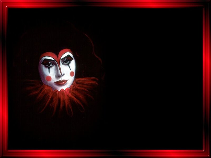Clown Face with Makeup