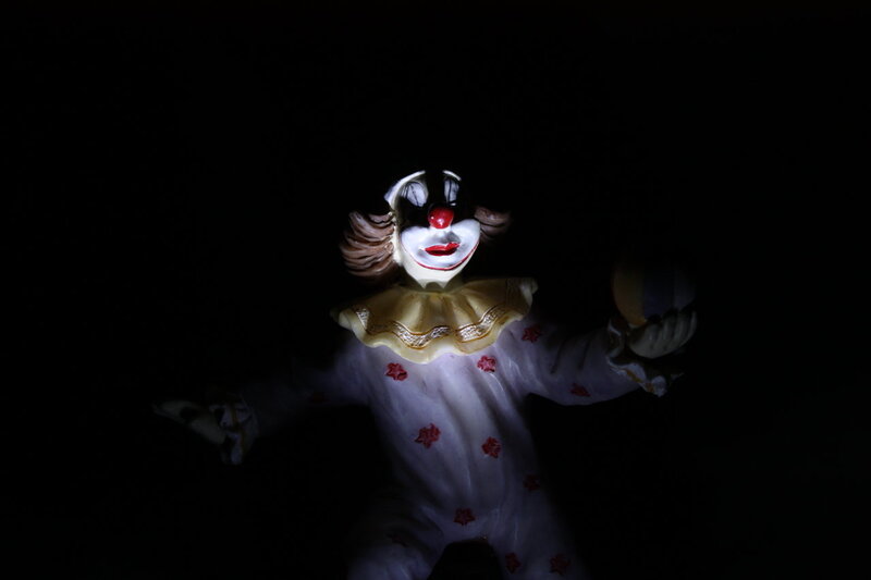 Clown Figurine in Dark
