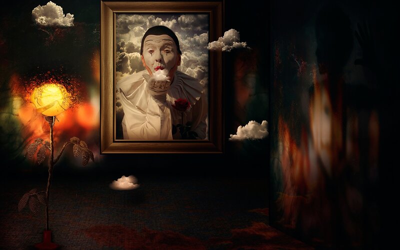 Clown in a Portrait