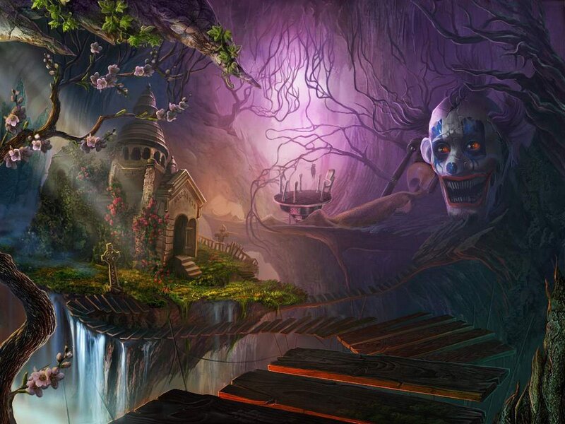 Clown in Dark Forest