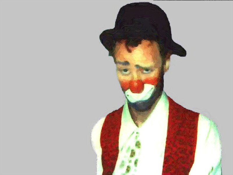 Clown in Red Vest