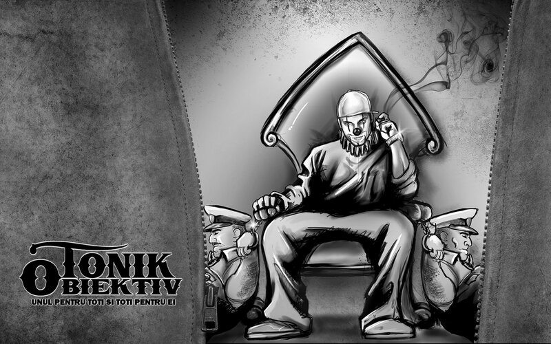 clown king on throne