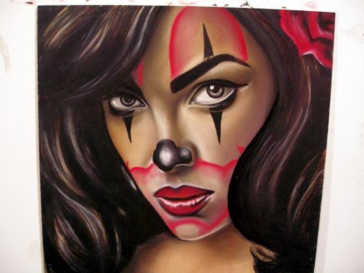 clown makeup portrait