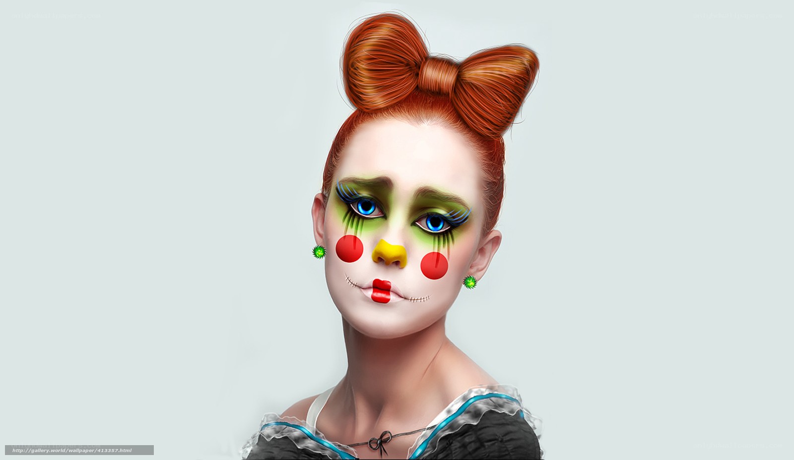 clown makeup portrait