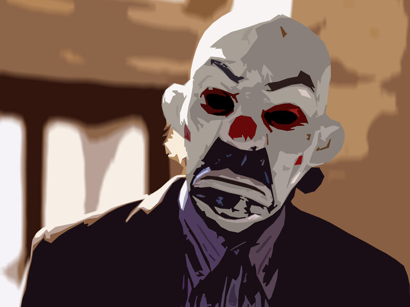 clown mask character