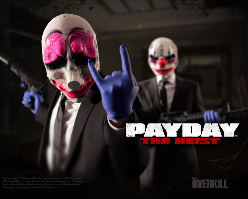 Clown-masked Figures