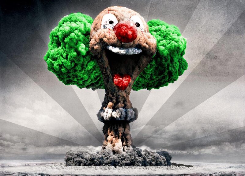 Clown-shaped Explosion — Green