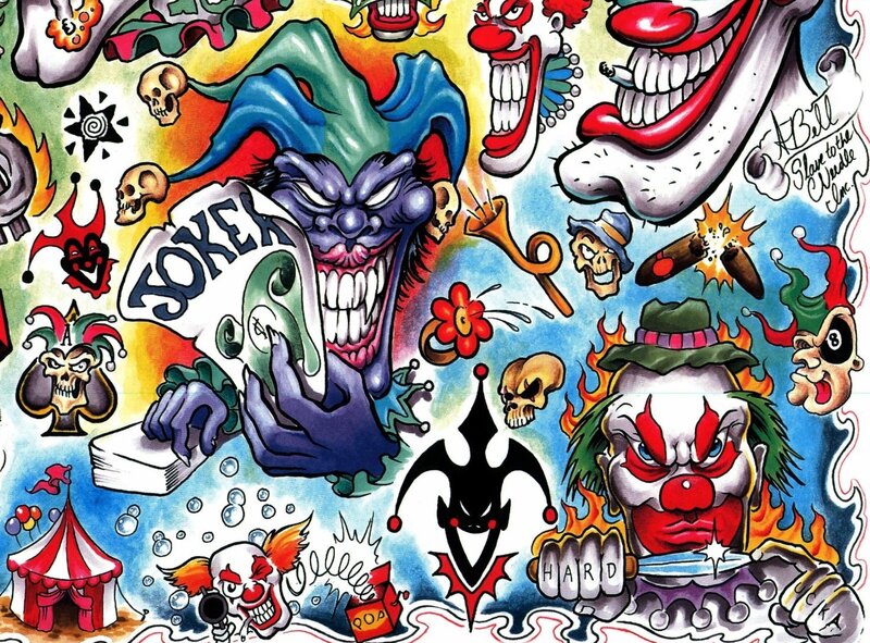 Clown-themed Tattoo Art