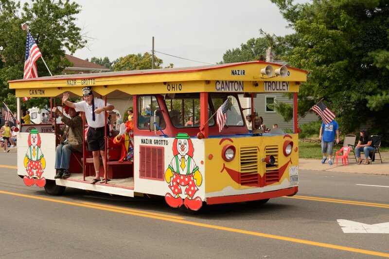 Clown-themed Trolley