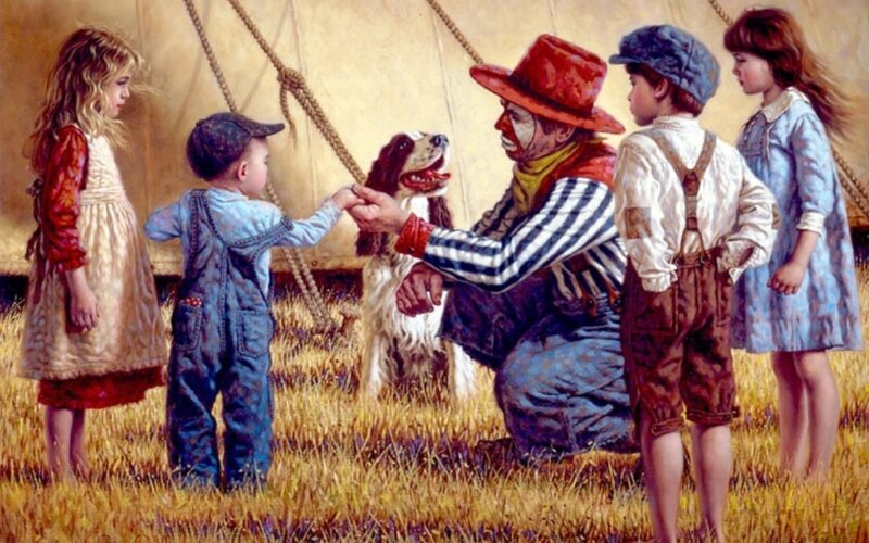 Clown with Children