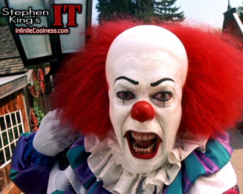 Clown with Red Hair — Intense, Menacing
