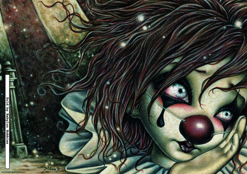 Clown with Red Nose — Brown, Dramatic