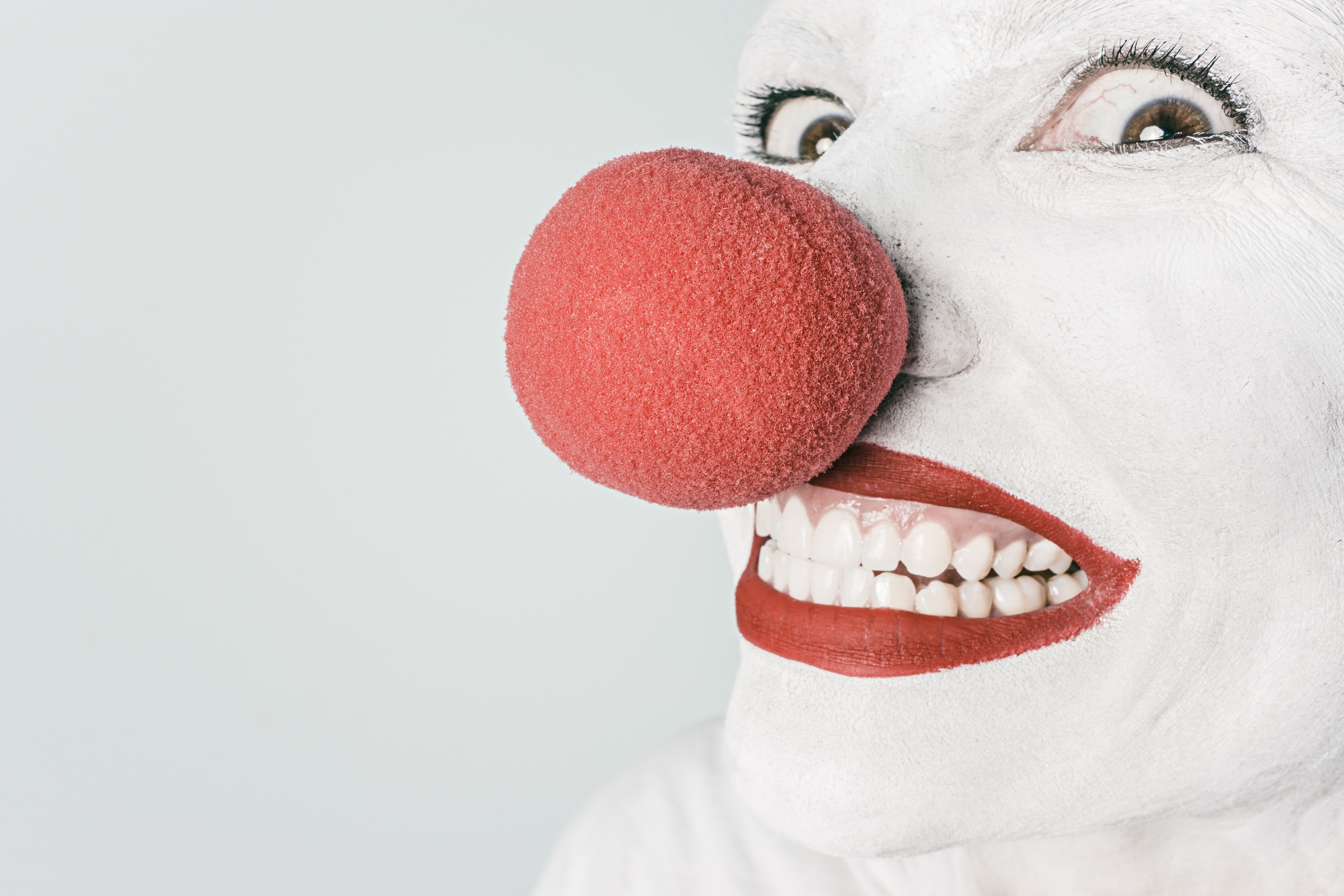 clown with red nose