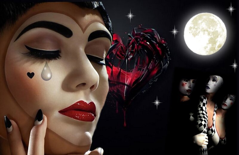 Clown Woman with Tear