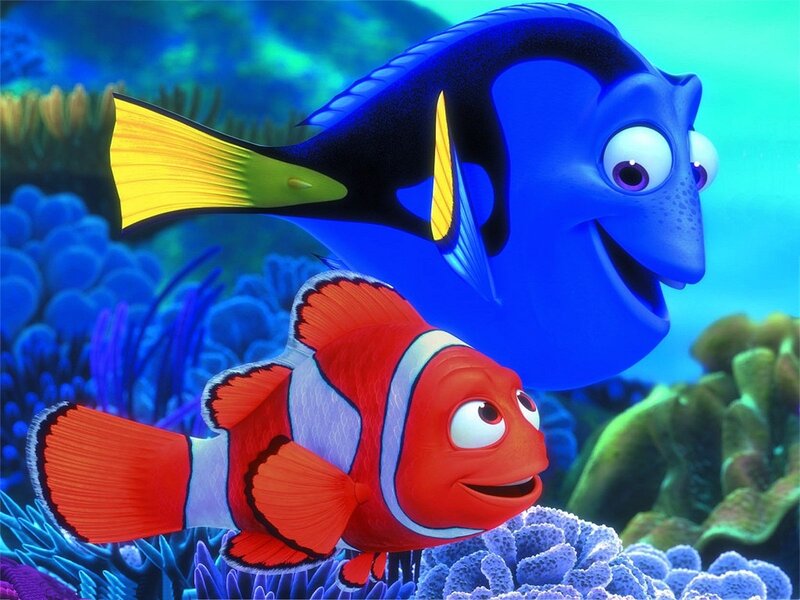 Clownfish and Blue Tang — Playful, 3d Render, Coral, Ocean