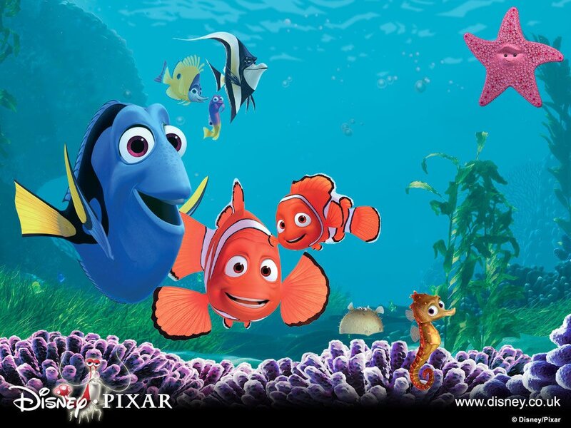 Clownfish and Blue Tang — Playful