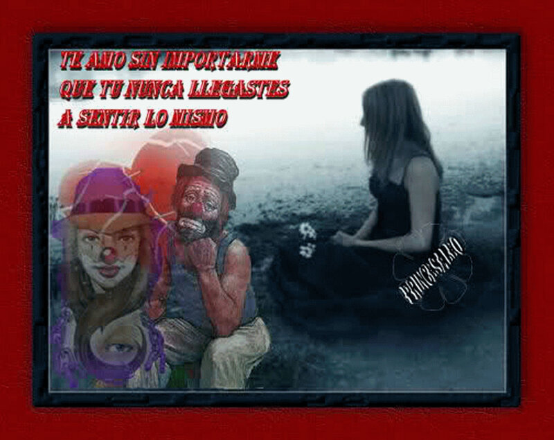 Clowns and Woman on Beach