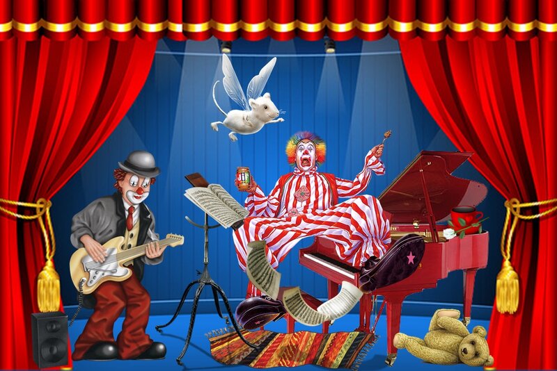 Clowns on Stage