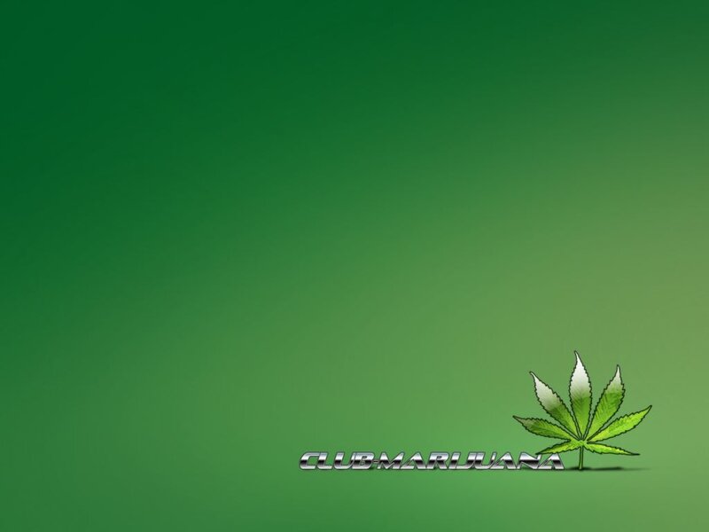 Club Marijuana logo on green