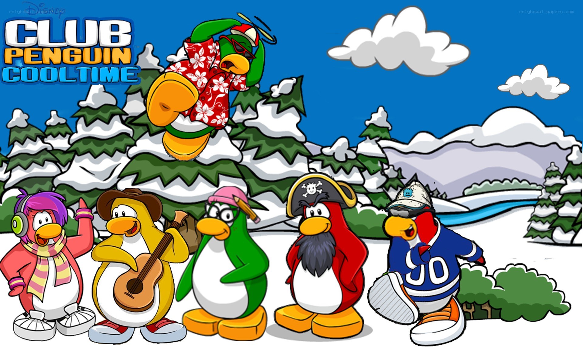 Club Penguin Cooltime characters