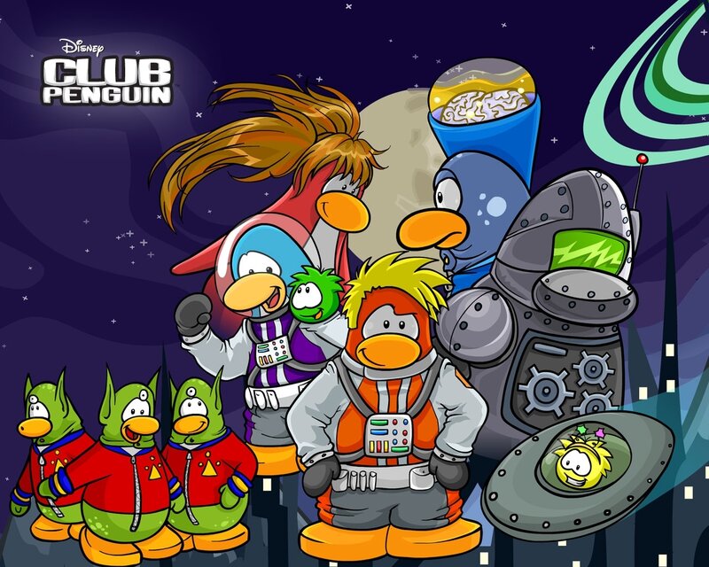 Club Penguin space adventure