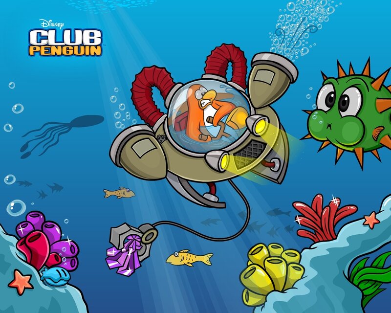 Club Penguin underwater adventure