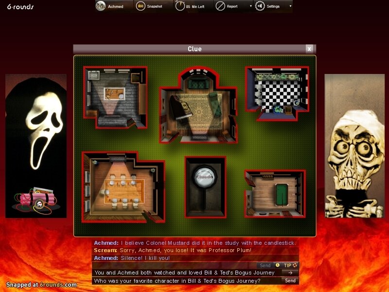 Clue game screenshot