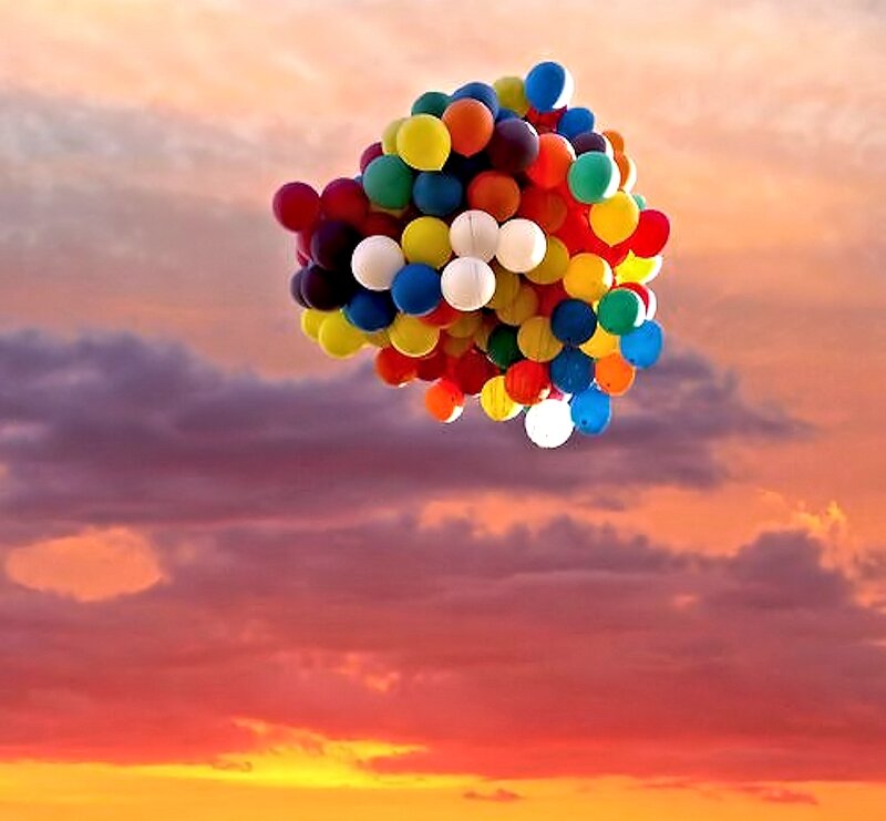 Cluster of Balloons — Orange