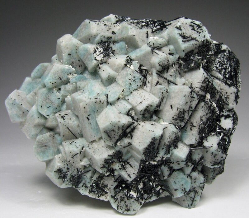 Cluster of Blue Crystals — White