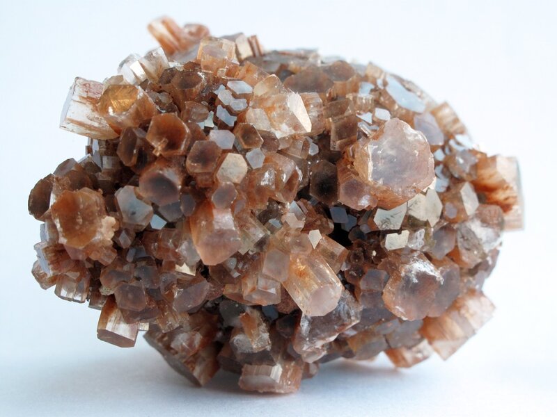 cluster of brown crystals