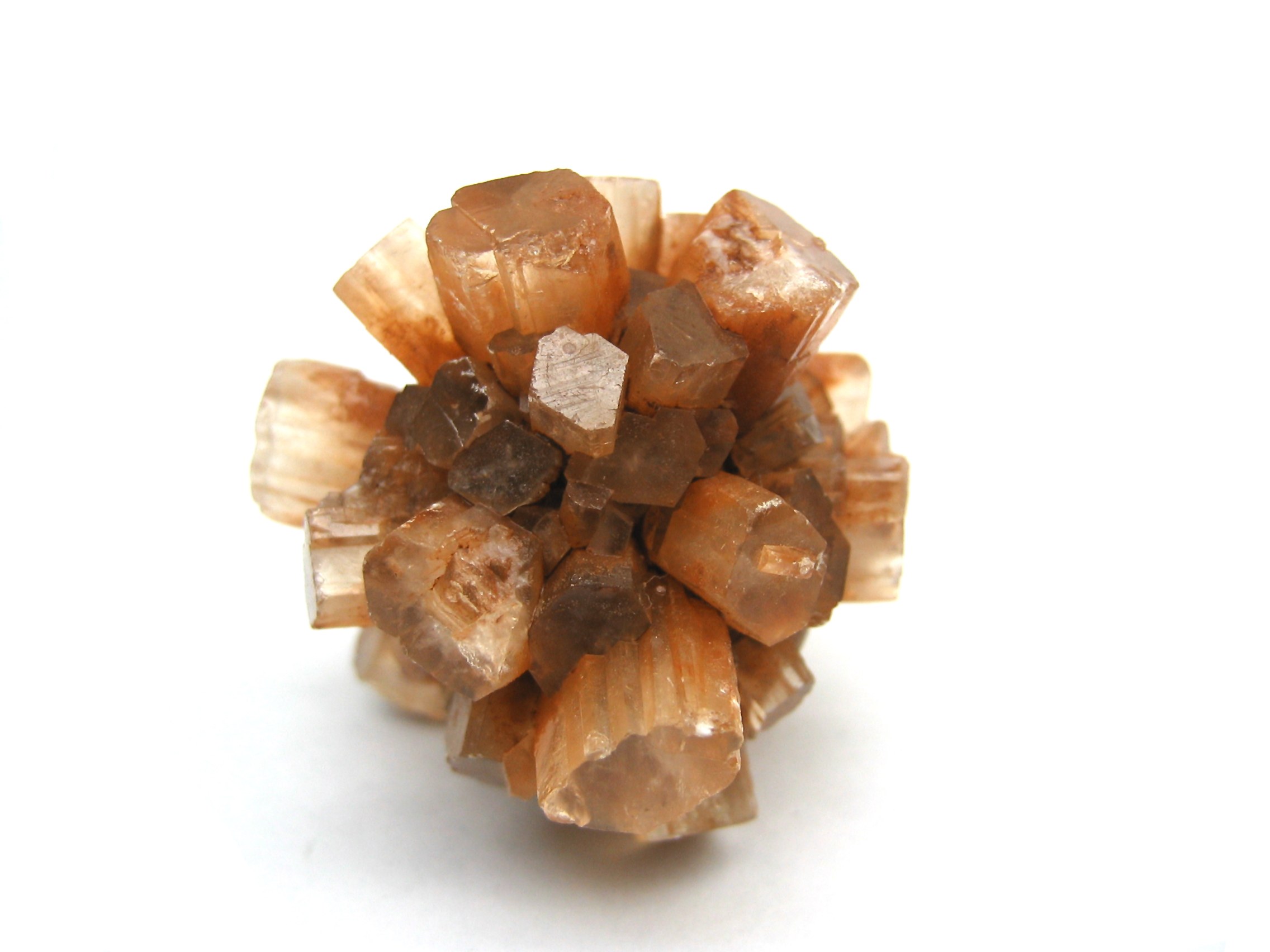 cluster of brown crystals