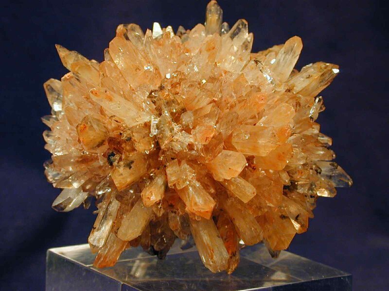 Cluster of Citrine Crystals — Orange