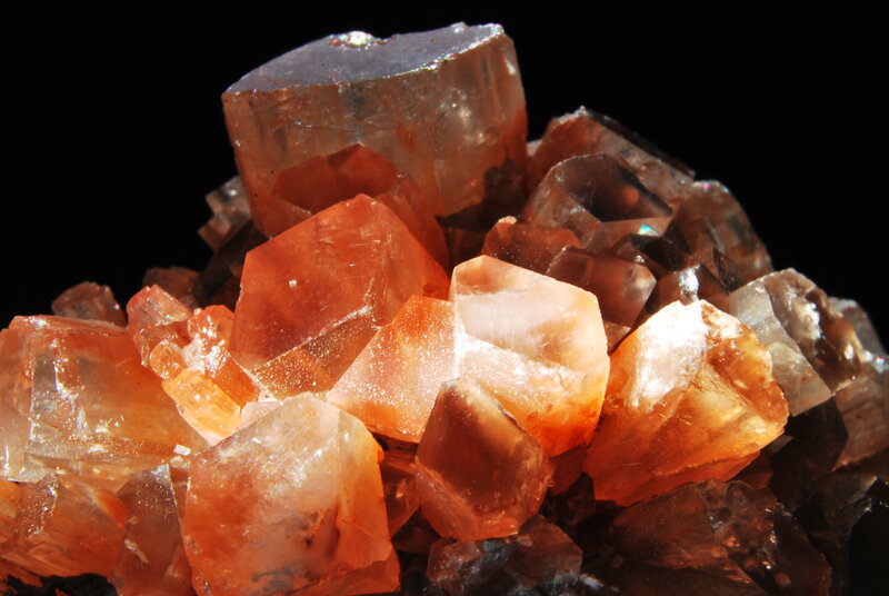Cluster of Orange Crystals — Dramatic