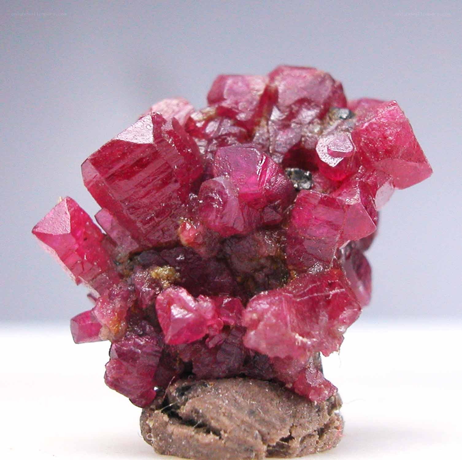 cluster of red crystals