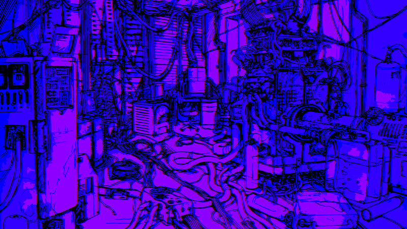 Cluttered Control Room