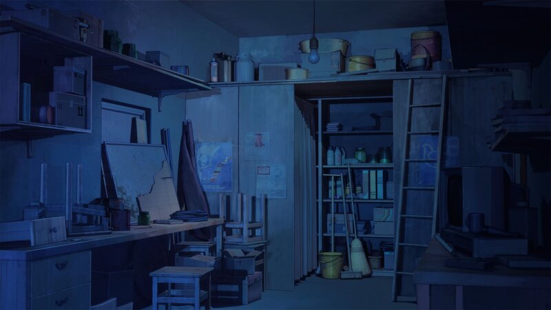 Cluttered Workshop Room