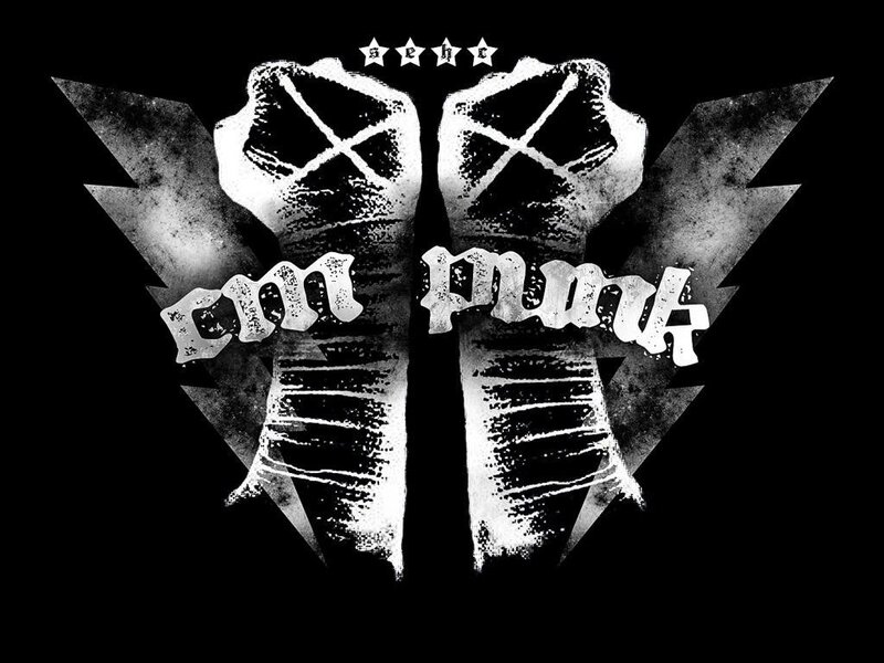 CM Punk logo with fists