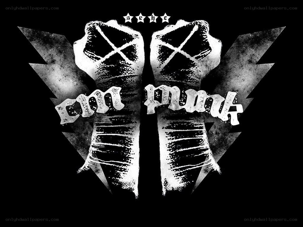 CM Punk logo with fists