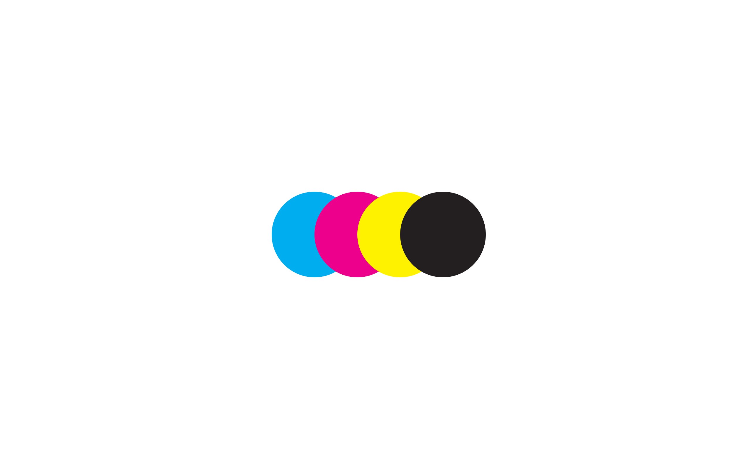 CMYK color circles