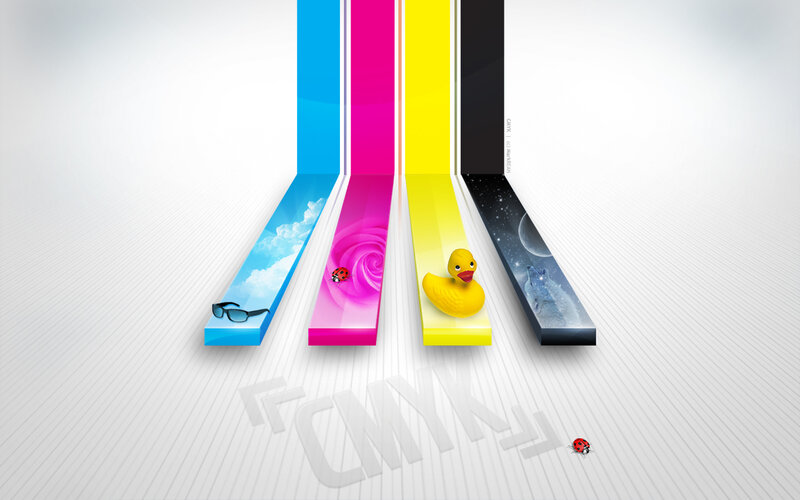 CMYK color model illustration
