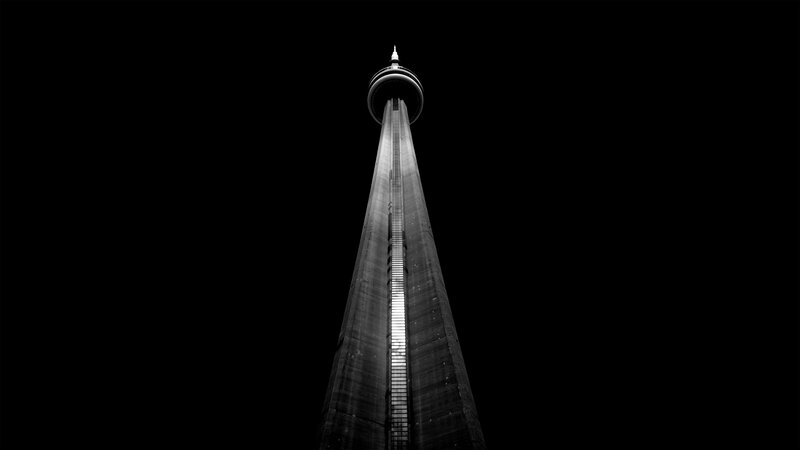 CN Tower at Night — Black