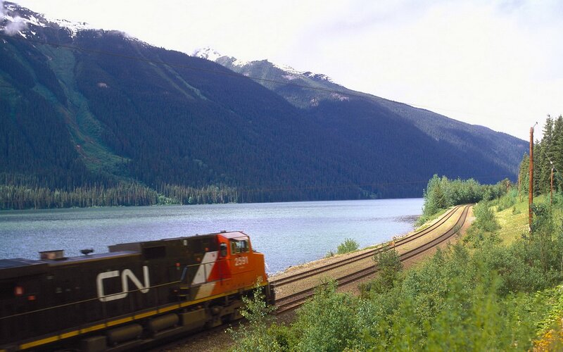 CN Train on Lakeside Track