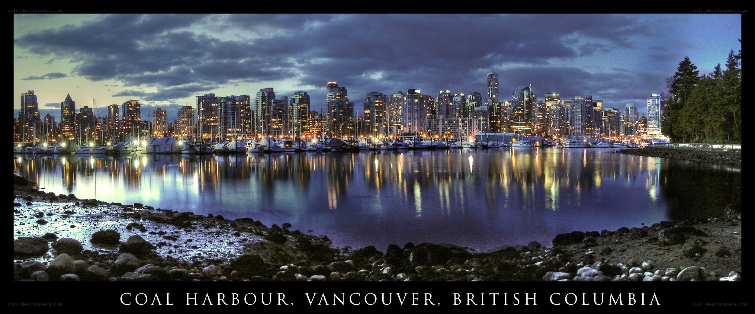 Coal Harbour at dusk