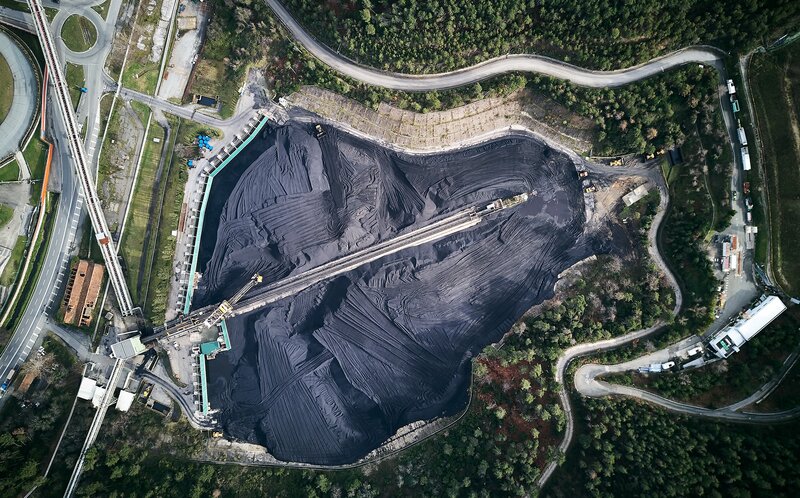 Coal Stockpile at Mine